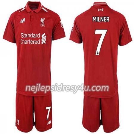Fotbalový Dres Liverpool MILNER 7 Dětské Domácí 2018/19